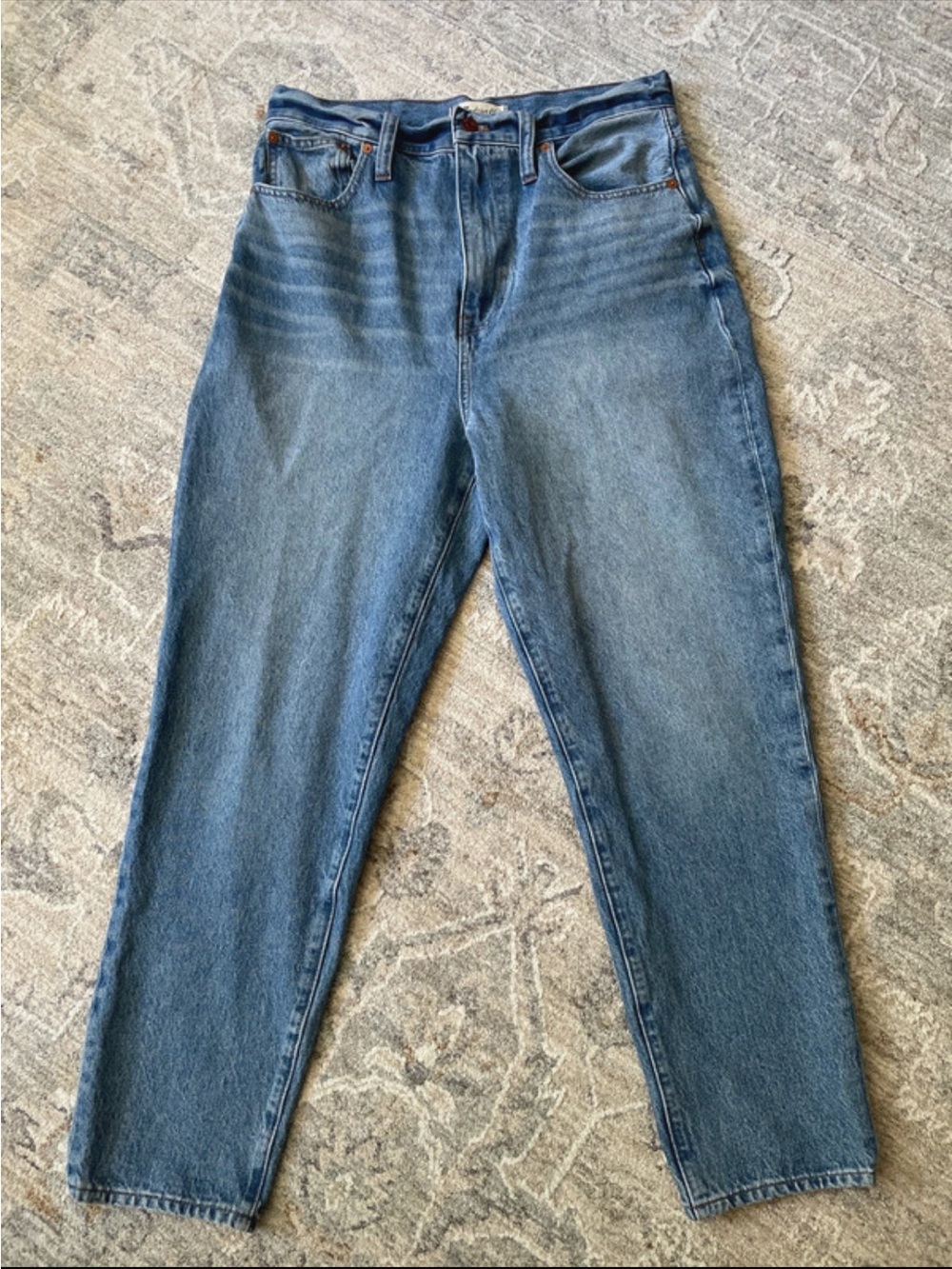 Madewell The Momjean high waisted tapered jeans size 31